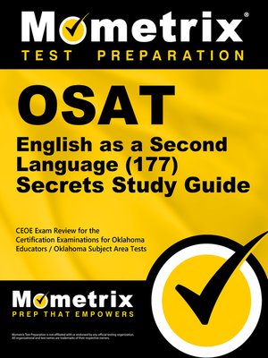cover image of OSAT English as a Second Language (177) Secrets Study Guide